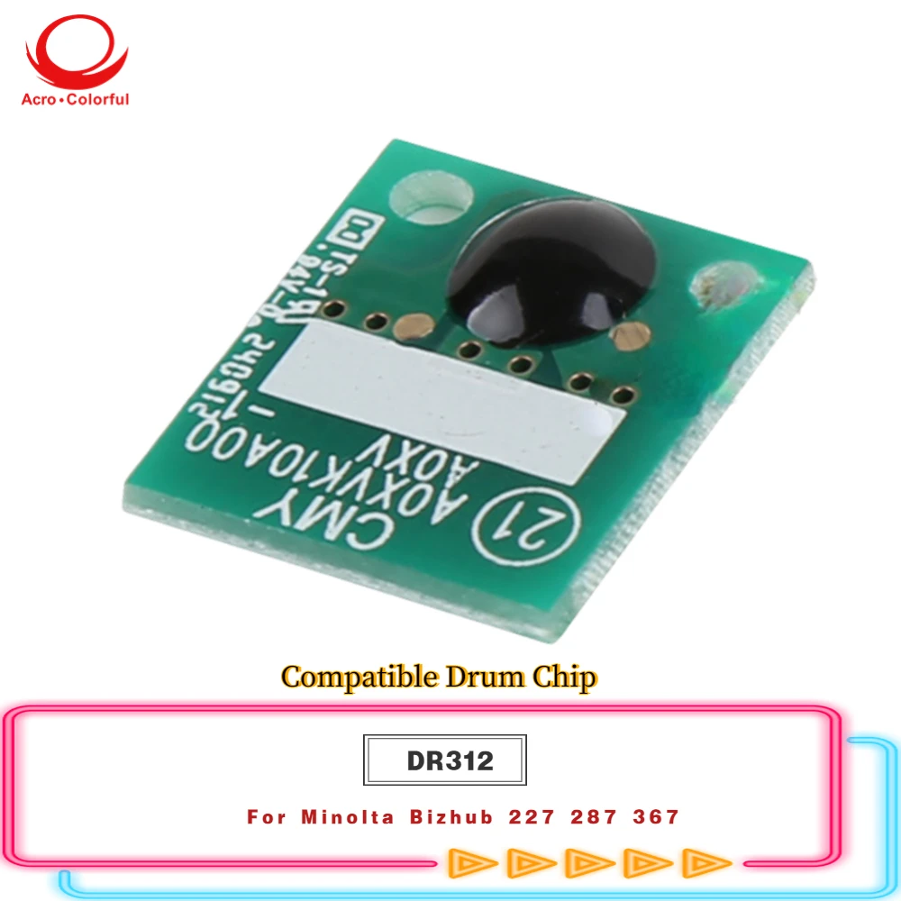 

DR312 Drum Chip for Minolta Bizhub 227 287 367 Laser Printer Cartridge Chip Reset