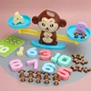 Children's Montessori Math Toy Funny Frog Scale Balance Toy Early Education Number Learning Puzzle Toys Teaching Material Gift 4