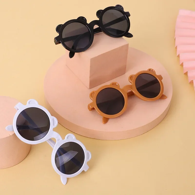 New Lovely Kids Baby Sunglasses Children Sun Glasses Round Street Beat Baby Boy Girls Eyeglasses Cute Shades Outdoor Look