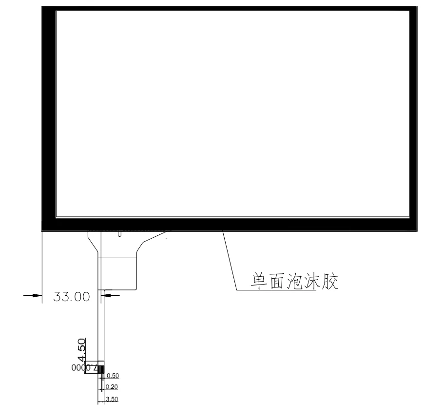 정전식 터치 디지타이저, 라즈베리 파이, GPS 네비게이션, 터치 스크린 패널 유리, IIC (I2C), 9 인치, 211mm * 126.5mm