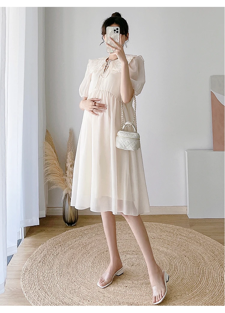 denim halter neck dress Heather Gray Maternity Sweater Dress main image 1