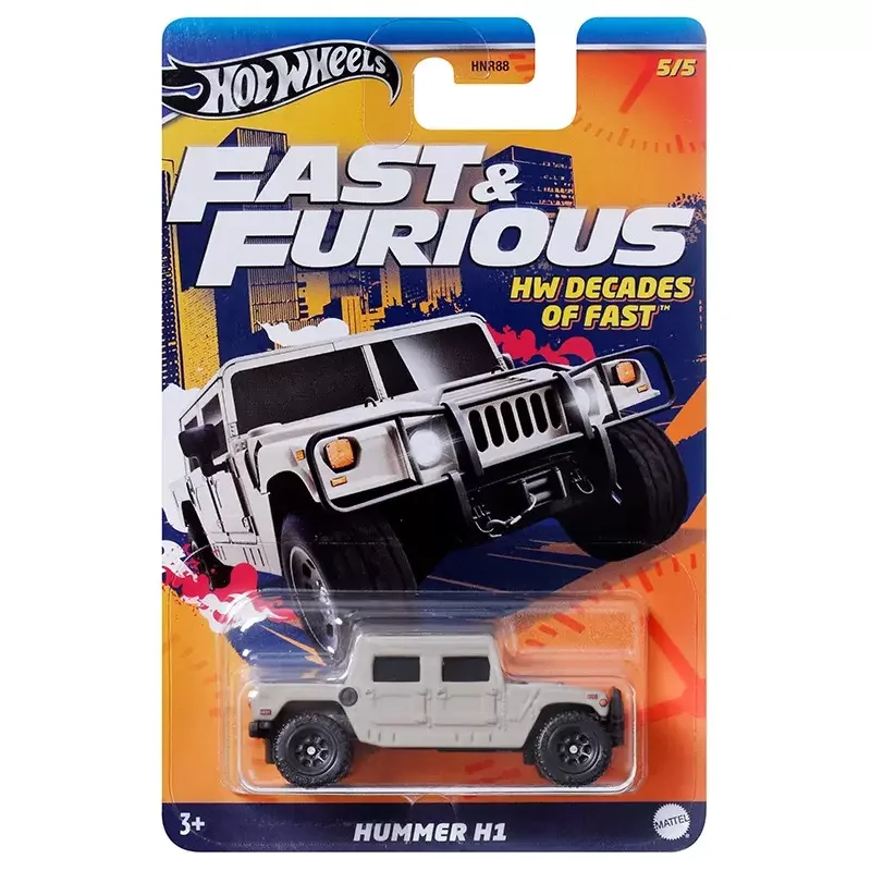 Original Hot Wheels Car Hummer H1 Fast & Furious HW Decades