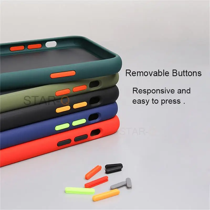 Matte Hard Shockproof Silicone Back Cover Case - Enhanced Protection and Style