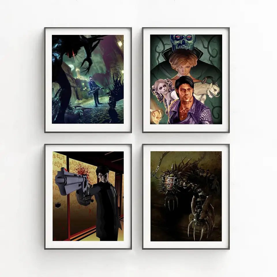 部屋の装飾のためのキャンバスポスター,新しい世界からの影の心