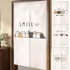 Kawaii Cat Door Curtain Japanese Entrance Hanging Half-Curtains Drape Living Room Supplies Bedroom Partition Home Decor 커튼 파티션 1