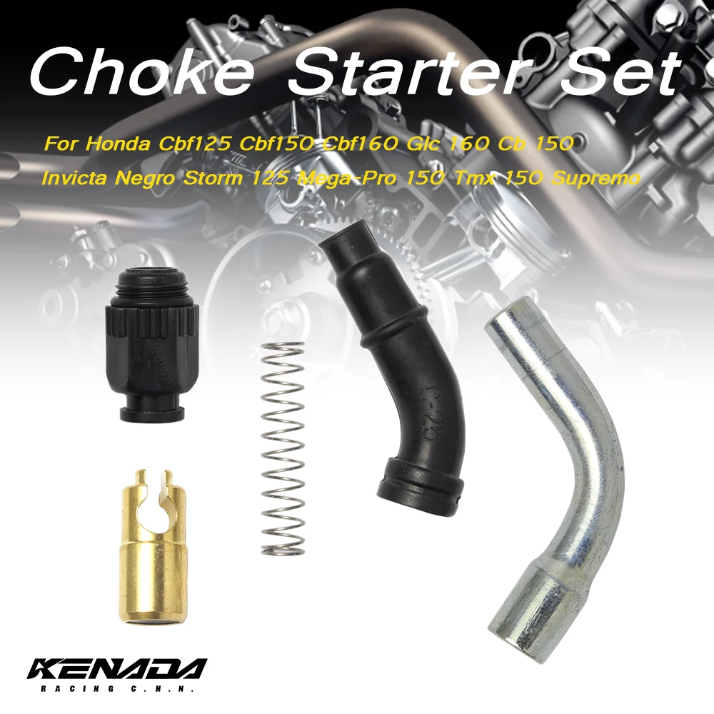 Carburatore Choke Starter Set Per Honda Cbf125 Cbf150 Cbf160 Glc 160 Cb 150 Invicta Negro Storm 125 Mega-Pro 150 Tmx 150 Sumo