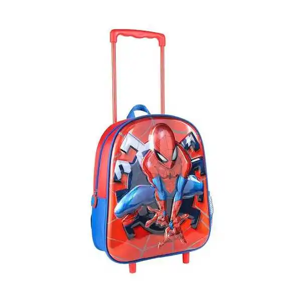 Mochila Carro Infantil 3D Metalizada Spiderman