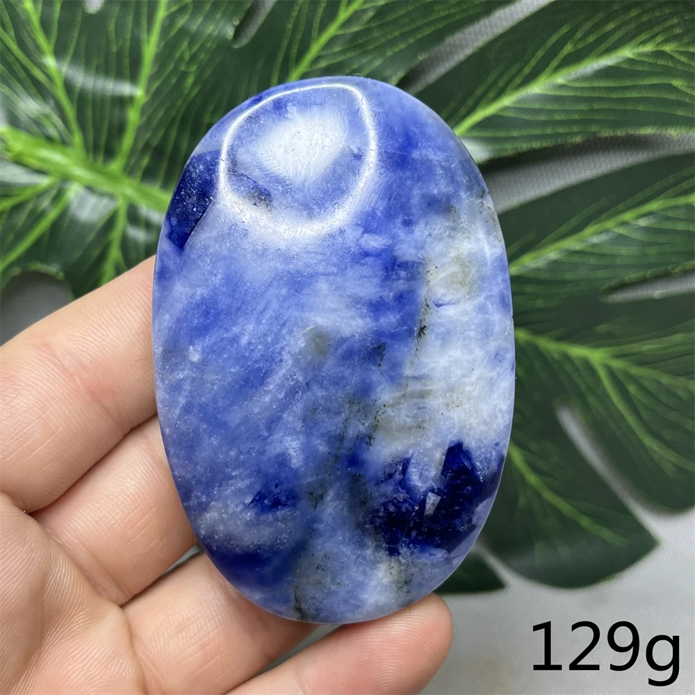 Natural Gemstone Dark Blue Kyanite Palmstone Hand Polished Home Room Decoration Holiday Gifts Witchcraft Altar Spiritual Healing 6