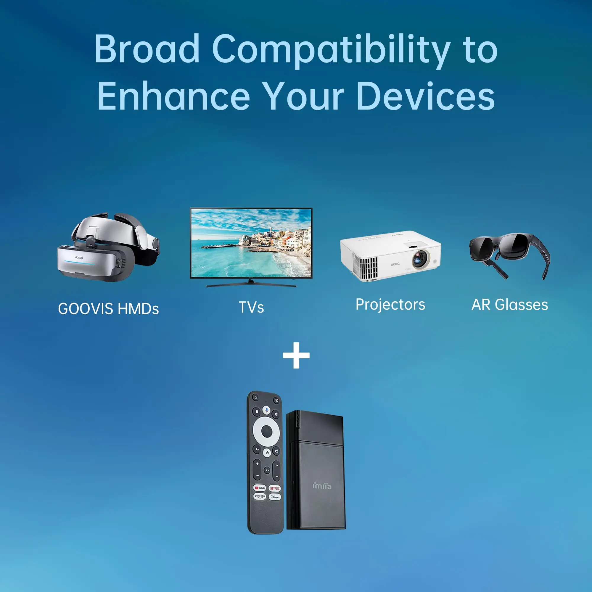 GOOVIS D4H1 Portable Stream Media Player – Google-Certified