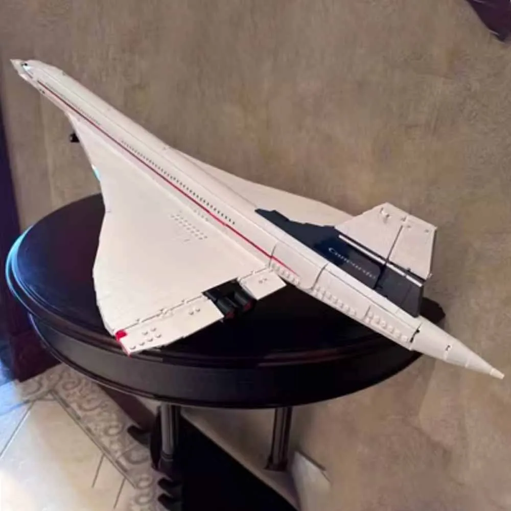 10318 Concorde Airbus Building Blocks Technical 105CM AirPlane Model Brick Educational Toys for Children Christmas Gifts 2