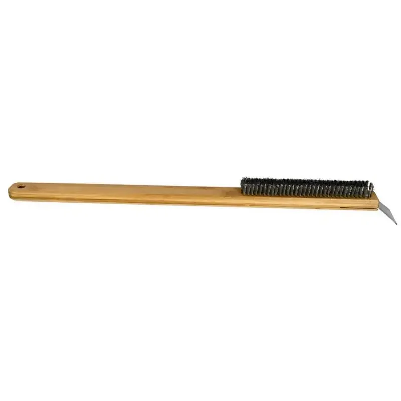 Long Handle Pizza Oven Brush Scraper Stainless Steel Home Grill Tool Cleaning Brush Pizza Oven Scraper oven cleaning brush