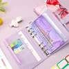 A6 Marble Colorful Money Budget Planner Binder Envelopes Cash Notebook Cover for Budgeting Money Organizer for Budget Binder 2