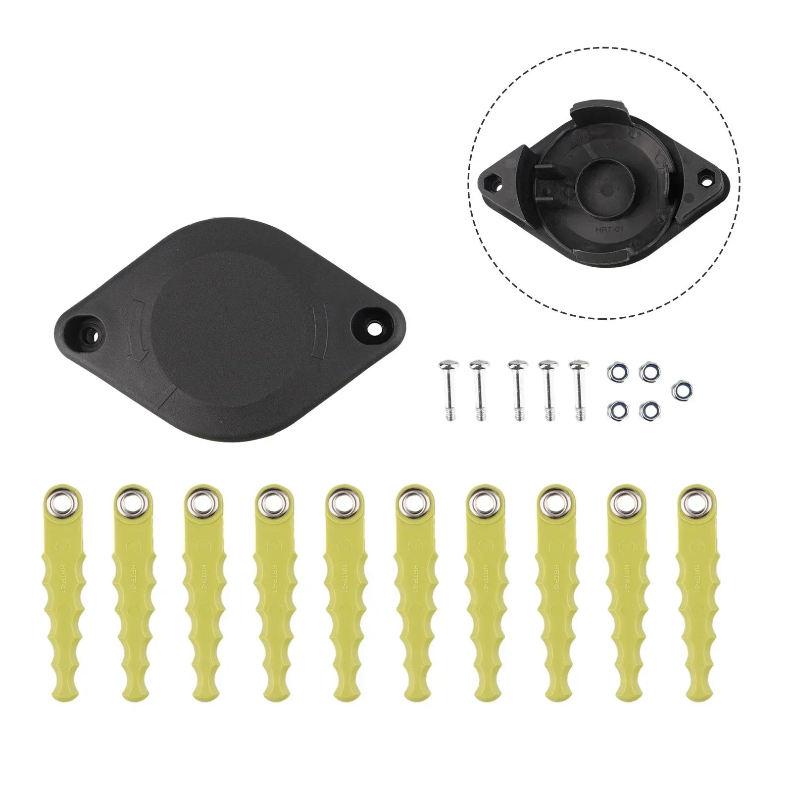 Trimming Head With Plastic Blade RAC155 Plastic Spare Blade Lawn Mower Grass Trimmer Head Weeding Brush Cutter Parts For 1