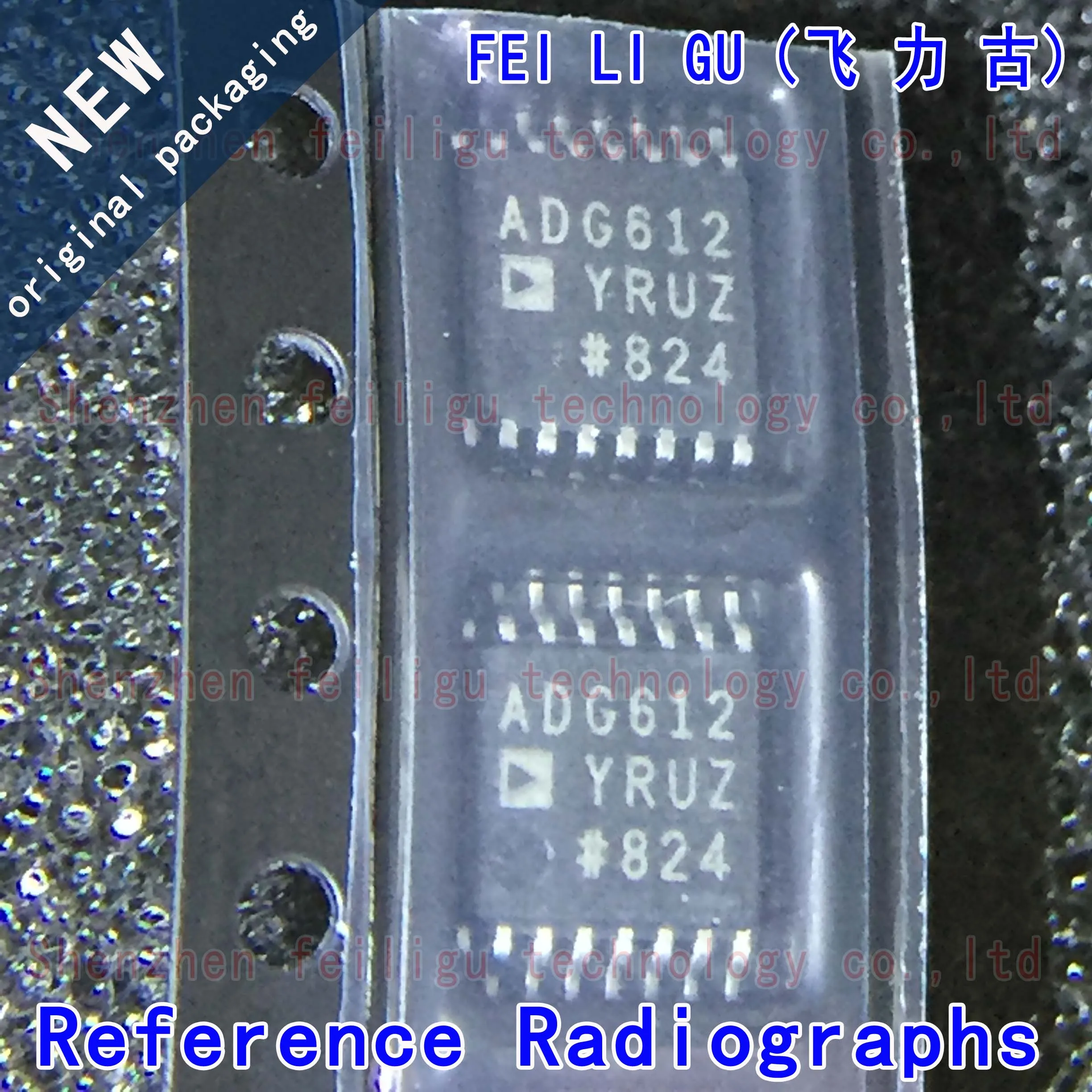 100% New original ADG612YRUZ-REEL7 ADG612YRUZ ADG612YRU ADG612 Package: TSSOP16 Analog Switch/Multiplexer Chip