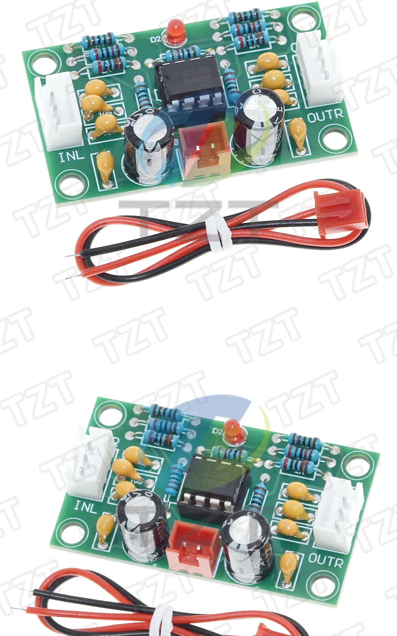 1/3 Stück XH-A902 Audio-Vorverstärker-Platinenmodul NE5532 Verstärker-Frontpanel Digitales Klangregelmodul mit Breitem Spannungsbereich – Detail 5