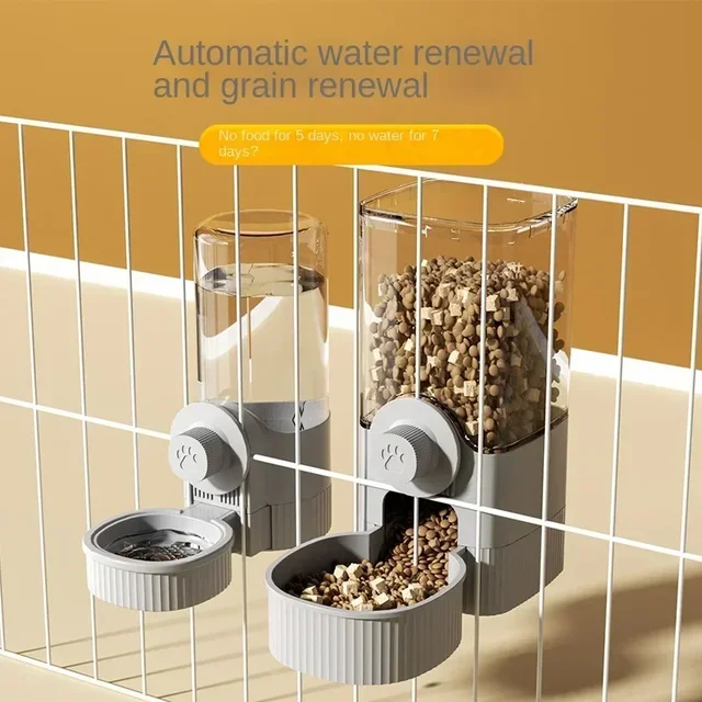New Tepy Gravity Pet Auto Feeder Waterer Dog Water Supplies Hanging Cage Dog Basin Cat Bowl Automatic Feeder Pet Supplies 2
