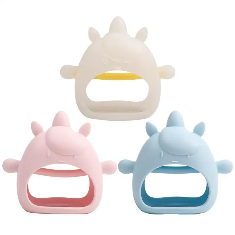 

Kid Silicone Mitten Gloves Baby Mitten Teether Toy For Babies Over 3 Month Baby Teether Self Soothing Teething Discomfort Relief