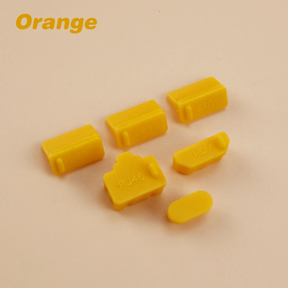 Silicone Dust Plug Set - USB & HDMI Interface Anti-Dust Cap Cover