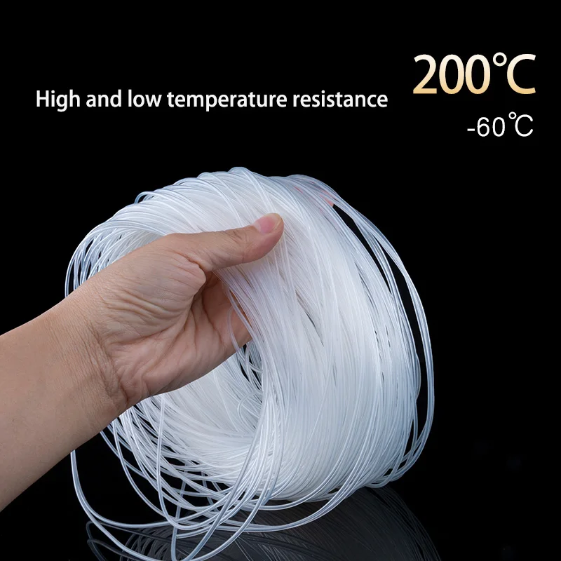 Silicone Tube 10Meter Transparent Small Capillary ID 0.3-6mm Food Grade Clear Flexible