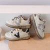 Spring Autumn New Children's Cricket Shoes Super Beautiful Rhinestone Jewel Girls' Comfortable Casual Dirty Shoes 4-15 Years Old 1