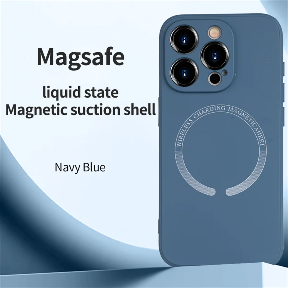 

Магнитный чехол для iPhone 15 14 13 12 11 Pro Max Mini X XR XS 8 Plus