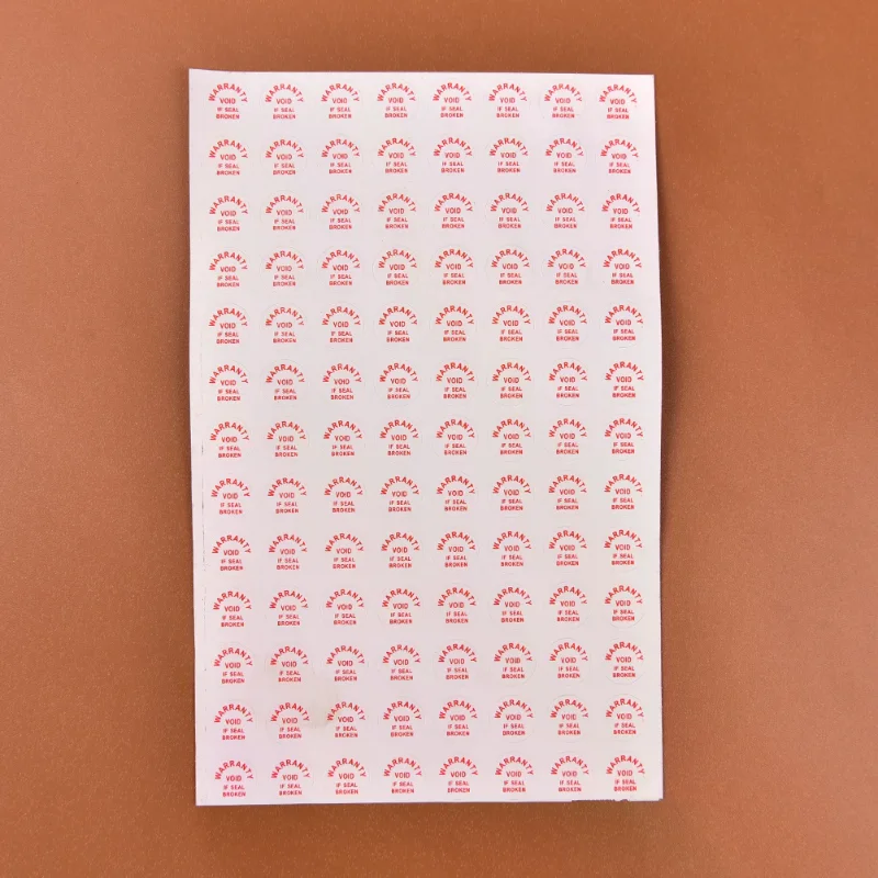 Warranty Void If Damaged - Security Seal Stickers (208 pcs)