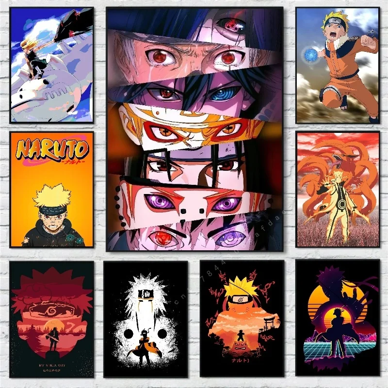 

Japan Naruto Anime Character Art Posters Uchiha Itachi Sasuke Canvas Painting Print Mural Picture Home Wall Aesthetic Decorative