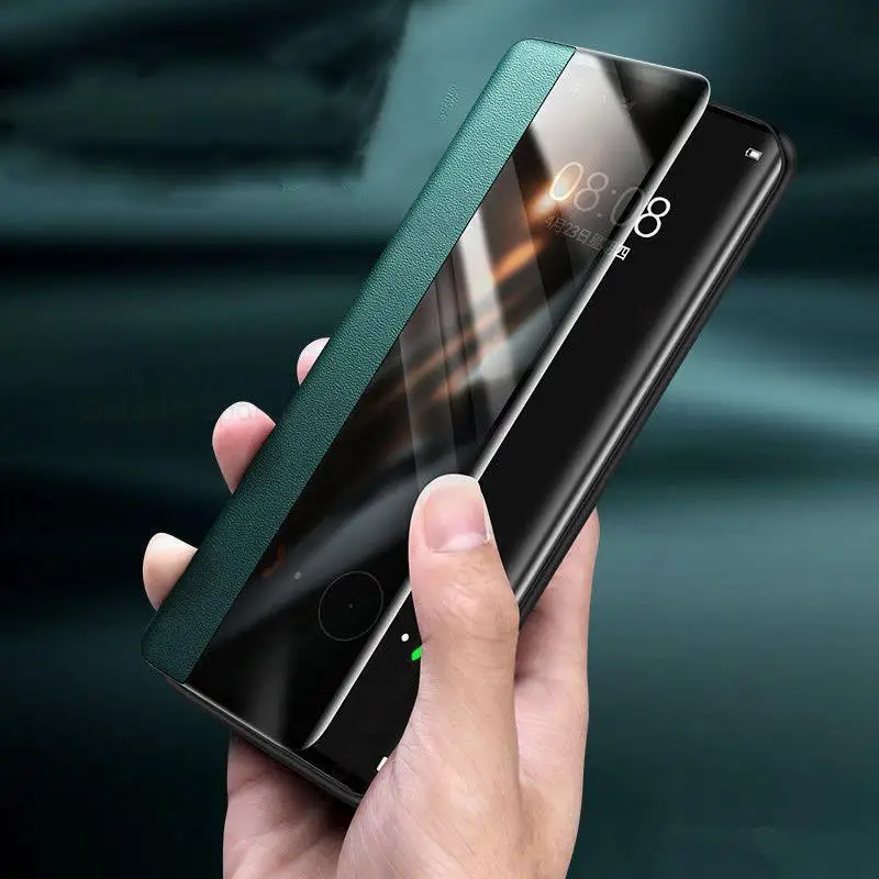Capa de Telefone de Couro para Xiaomi Capa View Windows Flip Capa Protetora Completa Transparente para mi 12 Pro 12x 11 12s Ultra Funda - Image 6