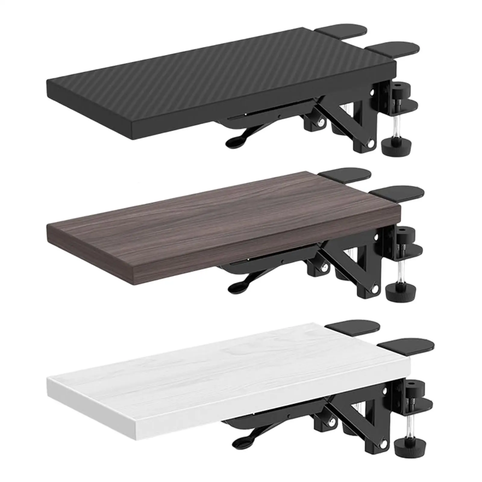Wood Computer Arm Bracket Mouse Pad Holder Desk Extender Foldable Armrest Rack For Home Desktop