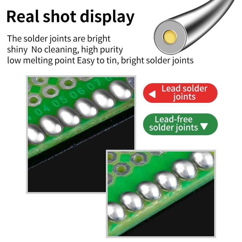 LUXIANZI 500 جرام لحام سلك عالية النقاء 63/37 القص...