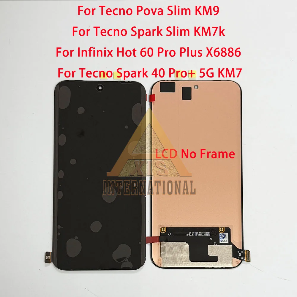 شاشة LCD أصلية متوافقة مع جهاز Tecno Pova Slim KM9...