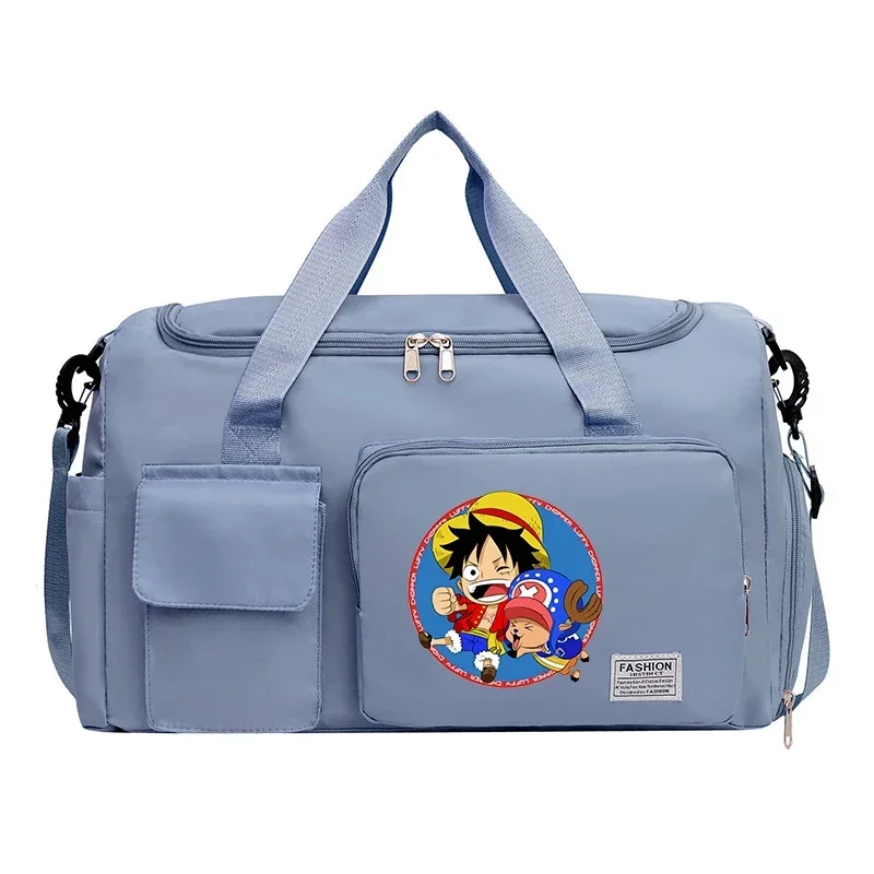 One Piece Women Men Travel Bag Luffy Cartoon Men Waterproof Gym