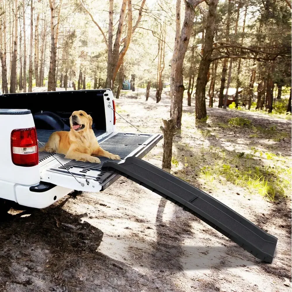 Folding Pet Ramp Dog Ramp Non-Slip Stair Step for Cars,Trucks,SUVs w/Siderails