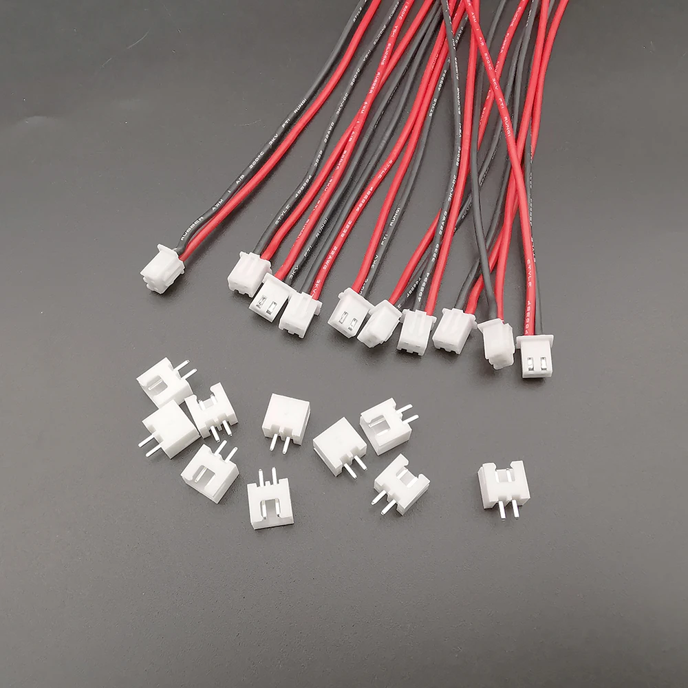 5/10 ensembles 1S 2 broches 2.54mm pas JST-XH connecteur mâle et femelle prise RC Lipo batterie équilibreur chargeur 22AWG fil de Silicone