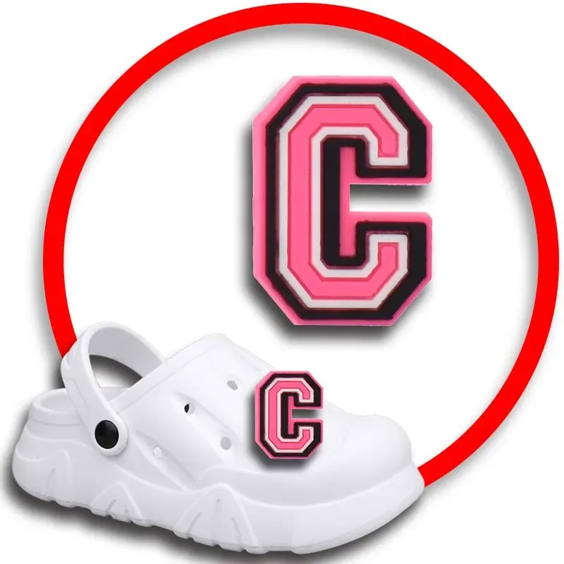 

1 шт. заколки для Crocs талисманы аксессуары для обуви розовые украшения с буквами Джинсы женские сандалии Пряжка Детские сувениры мужские значки