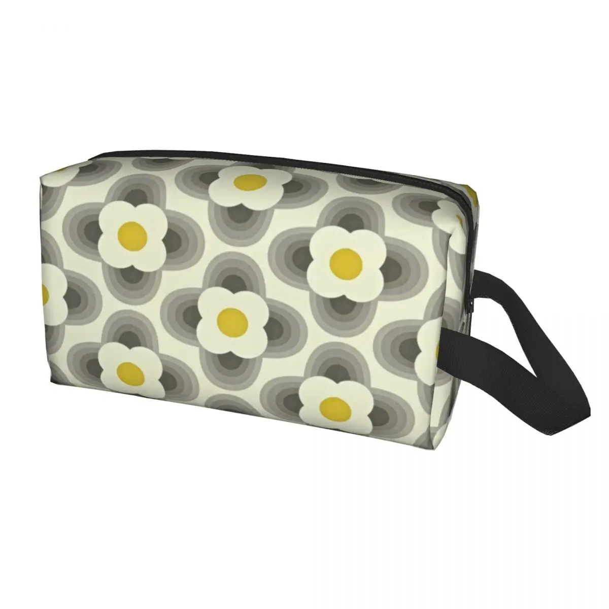 Abstract Flowers Scandinavian Travel Toiletry Bag Women Geometric Orla Kiely Makeup Cosmetic