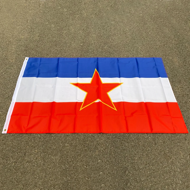 aerlxemrbrae flag 90*150cm Yugoslavia  National Flag  Polyester Yugoslavia Banner  for Celebration free shipping xvggdg 90 x 150cm algeria flag national flag banner office activity parade