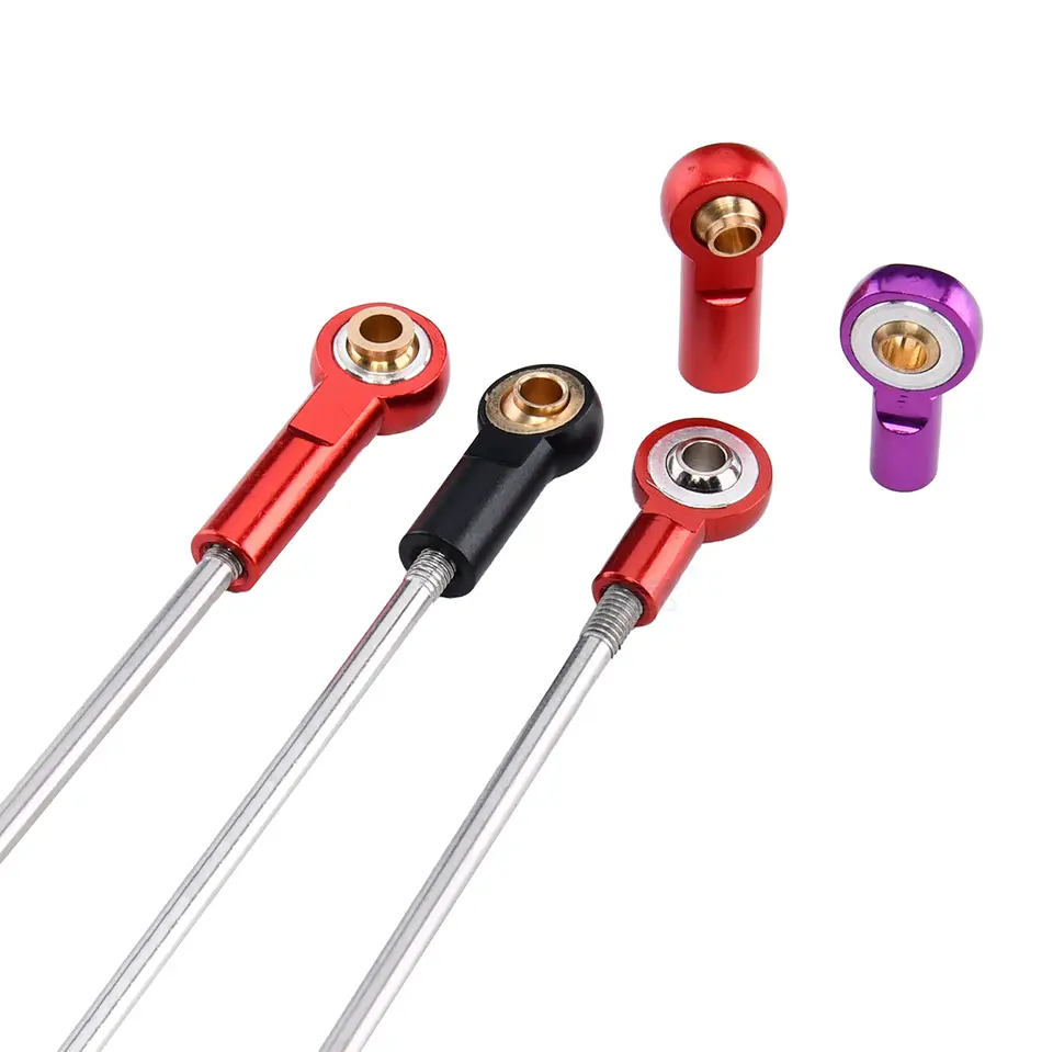 10PCS Aluminum Alloy M3 Link Rod End Ball L18mm/20mm/26mm Metal Rod End Ball For Rc Boat Airplane RC Crawler Car Truck Buggy image 5