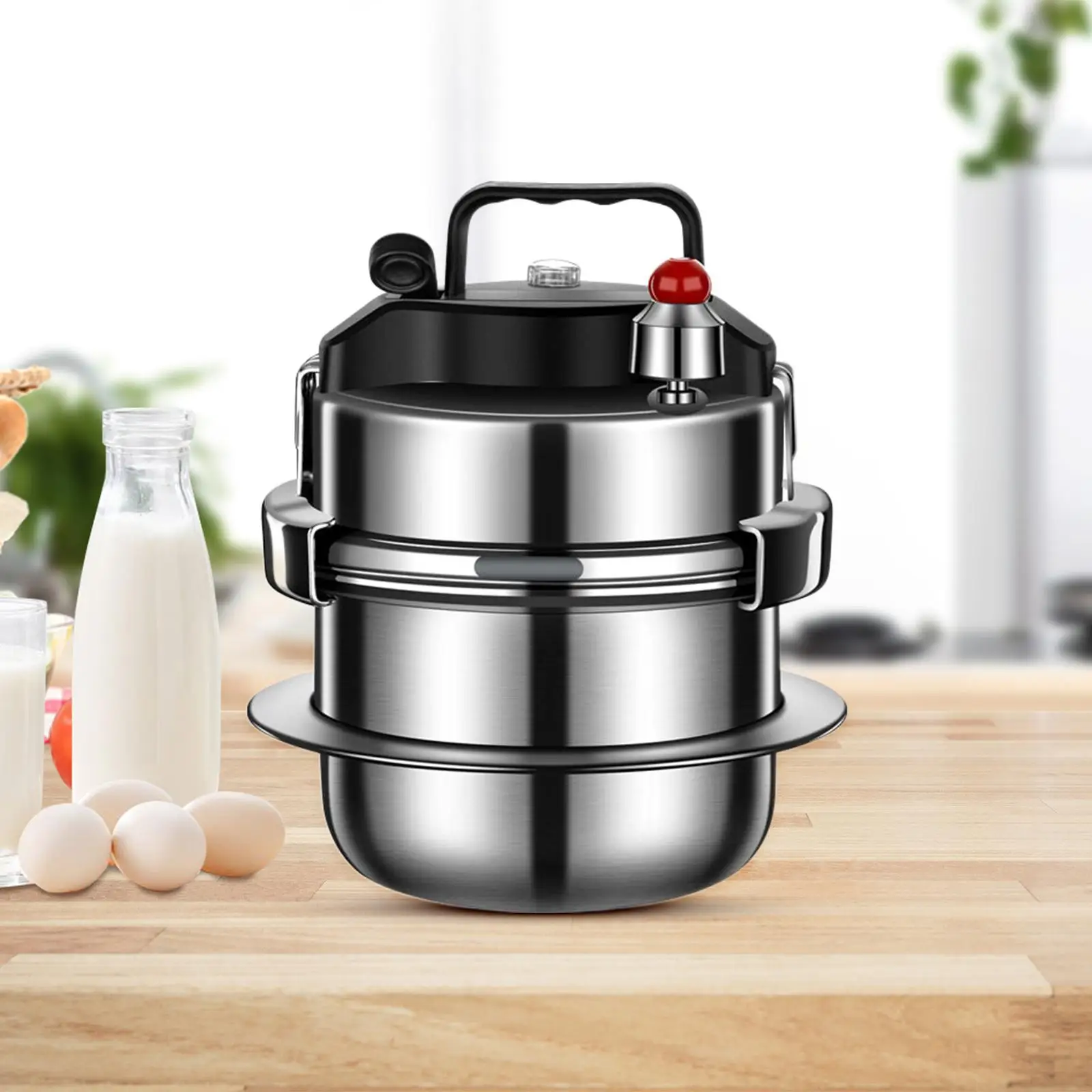 

Micro Pressure Cooker Camping Non Stick 5 Minutes Quickly Cooking Kitchen for All Hob Types Cookware Multifunction Rice Cooker