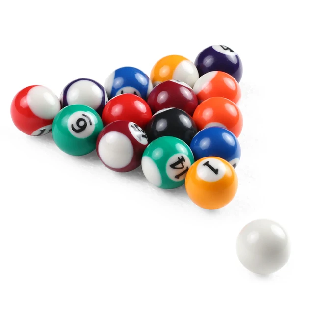 25MM / 32MM / 38MM Children Billiards Table Balls Set Resin Small Pool Cue Balls Full Set 1