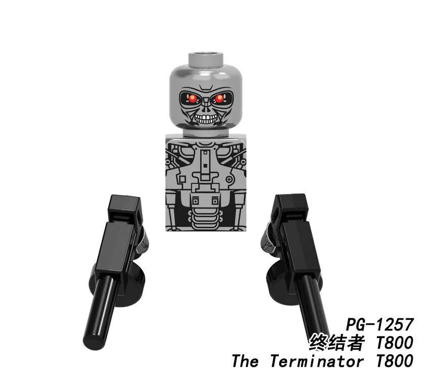 

PG1257+1258 The Terminator T-1、T-600、T-800、T850、T-1000、T-X、T-3000、T-5000、REV-7 Assembling block toys