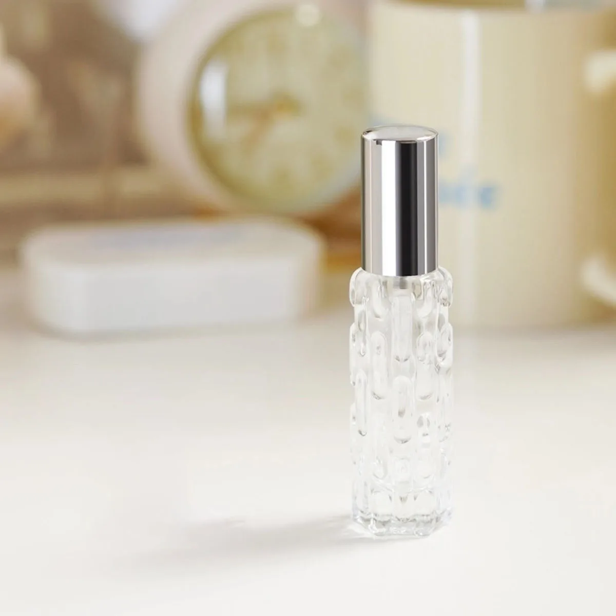 1pc-10ml Glass Portable Refillable Perfume Bottle Cosmetic Container Empty Spray Atomizer Travel Sub-bottle