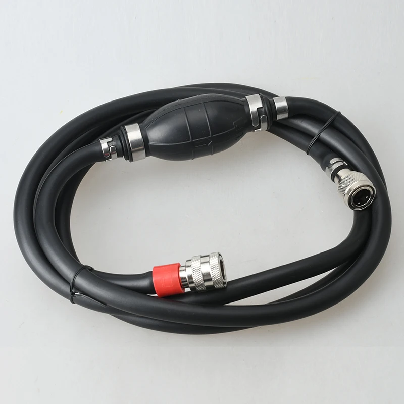 Fuel Hose Assy with Primer Bulb 7.93FT For Tohatsu Nissan Outboard M NS MD 5-90HP 3B7-70200-3 3B7-70200-4 3B7702003 outboard engine parts boat motor parts boat fuel line