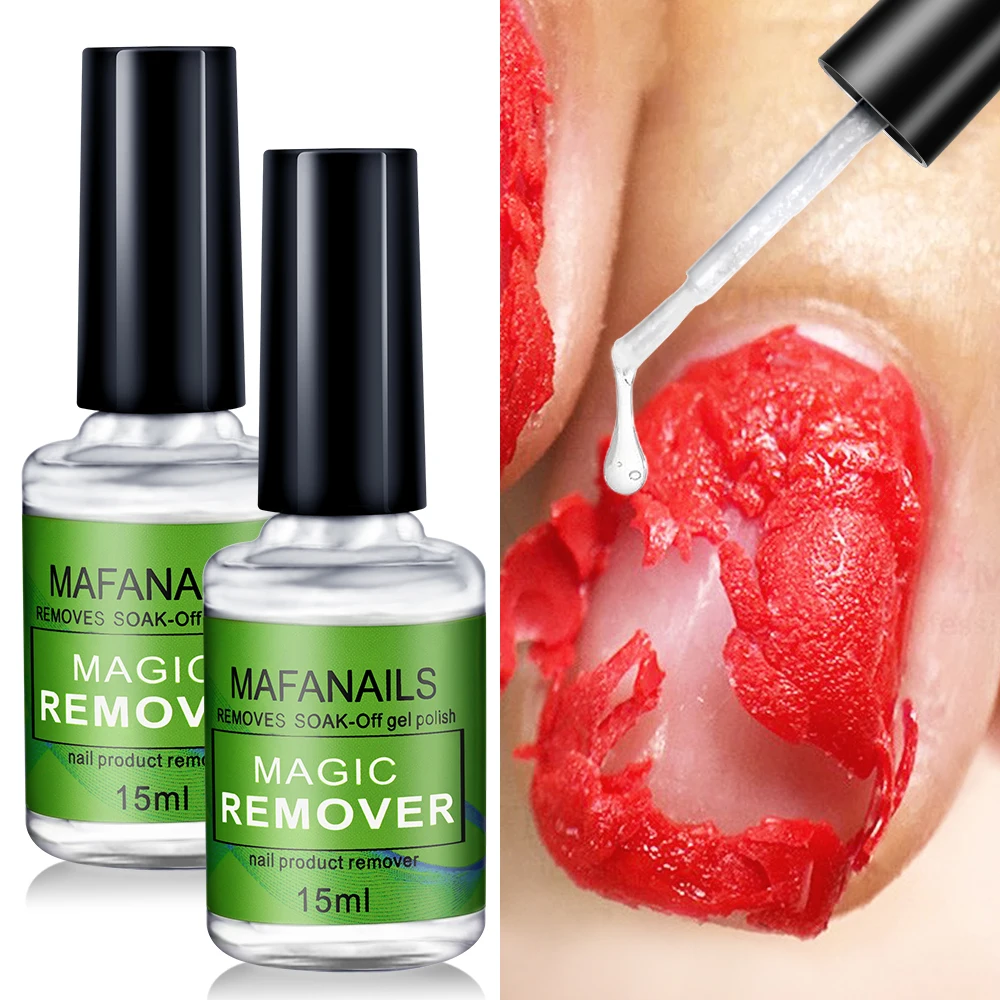 15ml/bottle Nail Gel Remover Polish Soak-Off 3 Minutes Quickly & Easily Removes Gel Polish 0.5fl.Oz Professional Non-Irritating 3