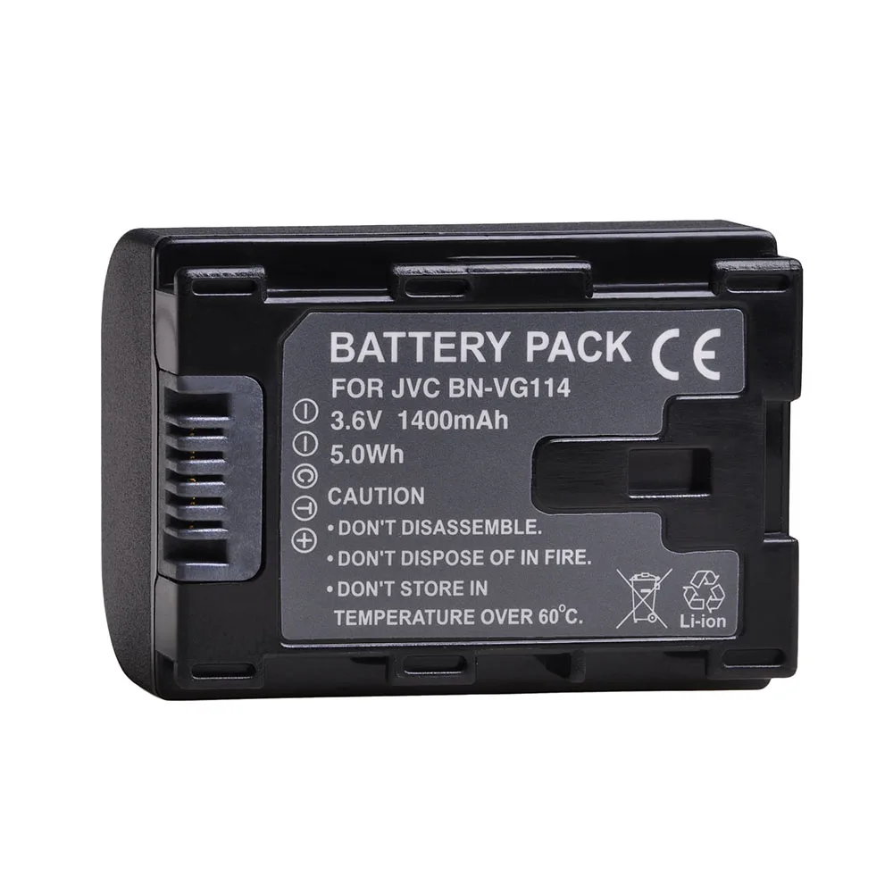 2x Batterie Comme JVC BN-VG107 BN-VG107U BN-VG107E BN-VG108 BN-VG107US