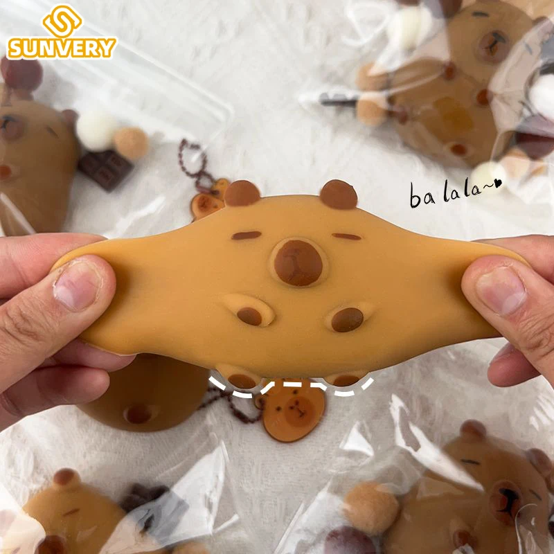 Fidget Toys Anti Stress Toy Release Pressure Toy Squishy Toys Sensory Toys Decompression Toy Stress Relieving Toy Capybara Squishy Toy Slow Rebound Cute Brown Bear Animal Stress Relief Fidget Sensory Toys for Kids Adults Decompression Gift