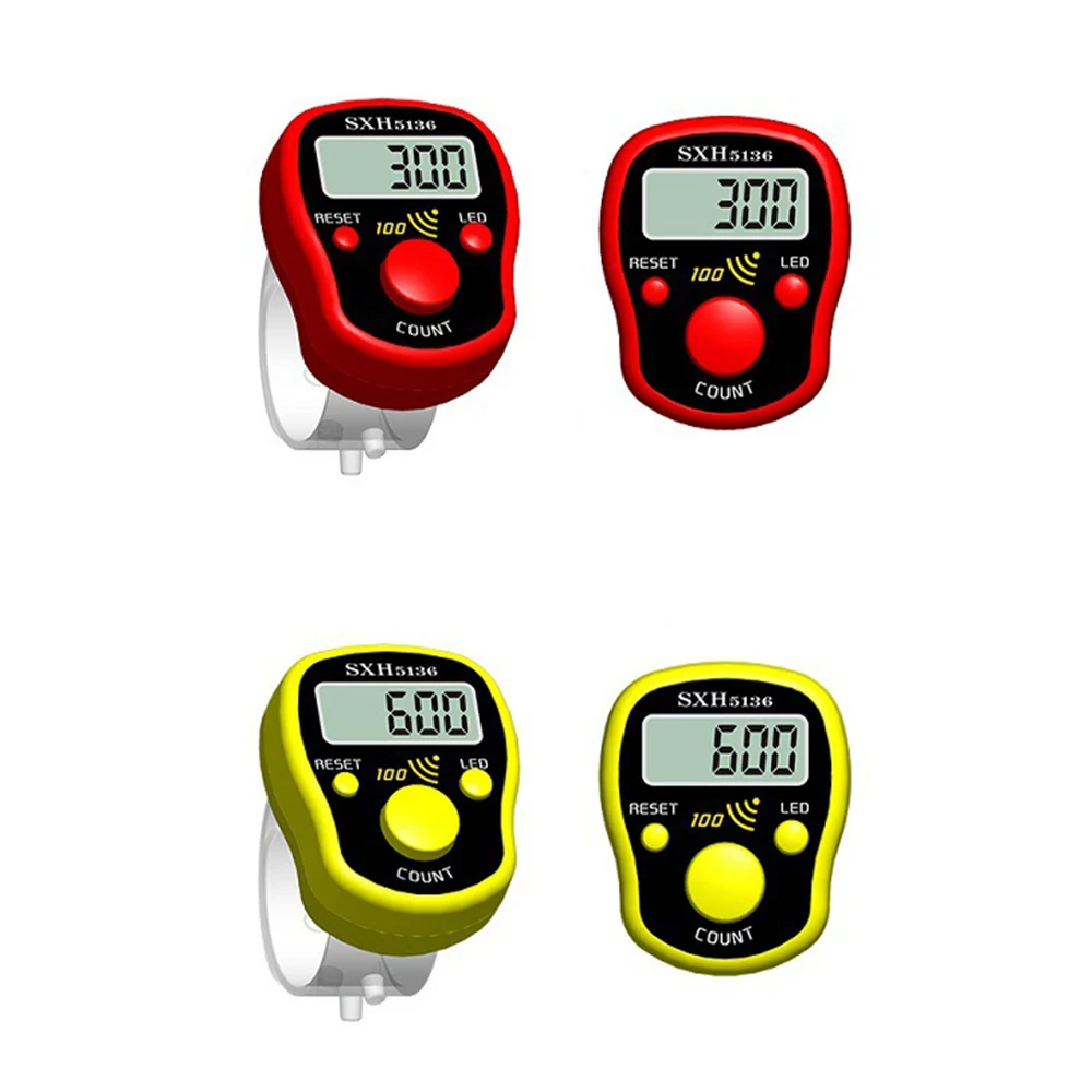 Mini Finger Counter LCD Electric Digital Display with Light Tally Counter Stitch Marker Sewing Knitting Weave Buddha Pray Soccer hand tally counter,electronic counter