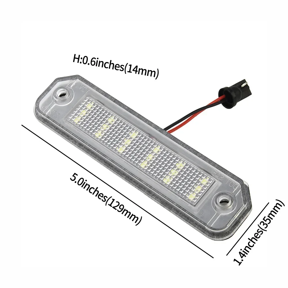 2pcs LED White License Plate Light For Honda Civic X/Civic 8V-15V 3W 6000K-6500K 300LM 34100-S04-A01 34100S04A01