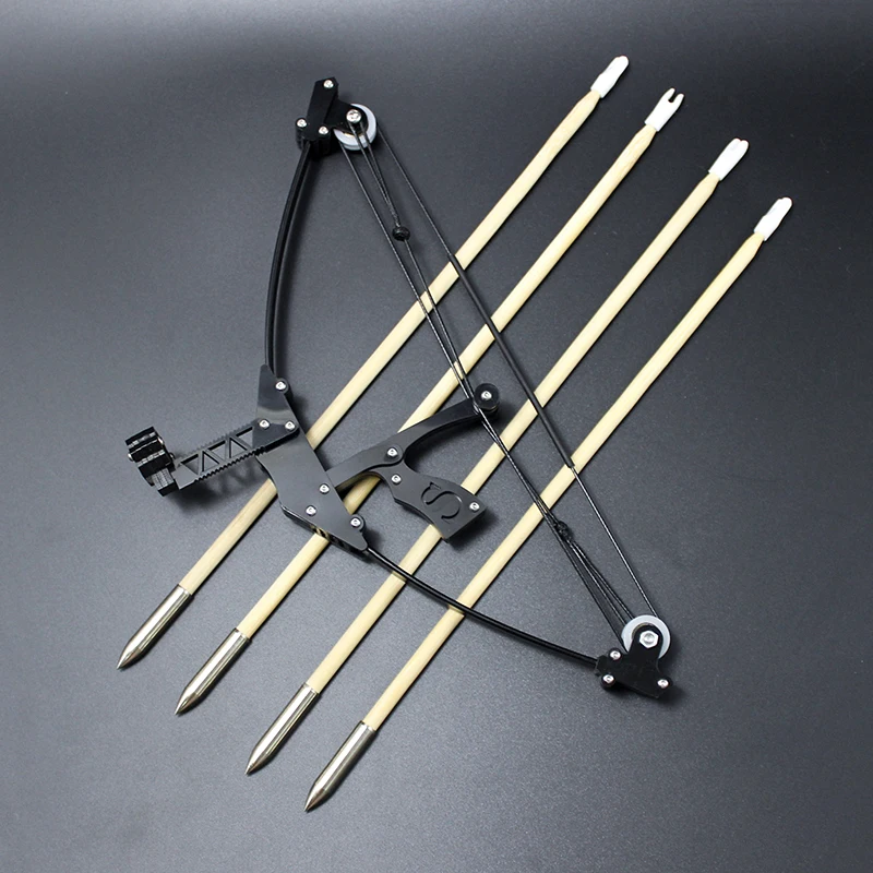 Arc à Poulies Mini Compound Bow – Puissance Réglable 15-32 Lbs, Pour Droitier, Neuf