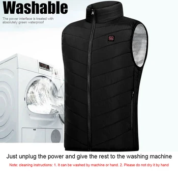 9Areas Heated Vest Men Women Electric Heating Vest Usb Heated Jacket Heated Vest Bodywarmer Heated Down Jacket Winter Sportswear 5